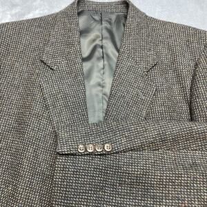 Vintage Oakton Ltd Tweed Sport Coat Blazer Mens 46R Brown 100% Wool 2 Button